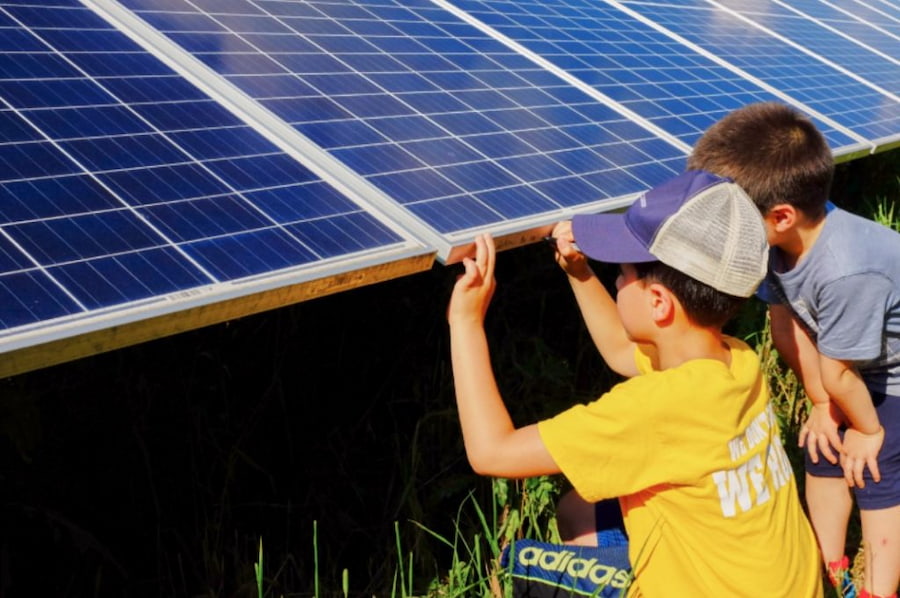 energía solar para niños